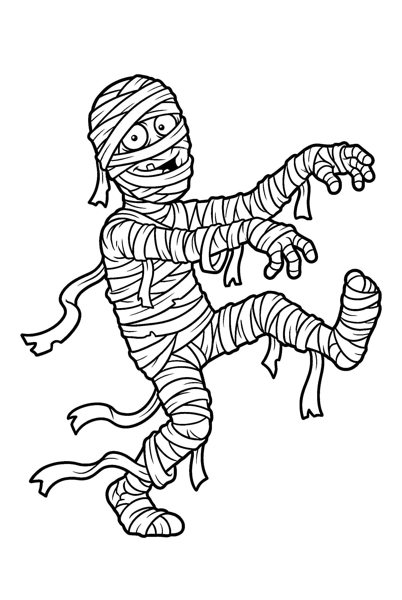 mummy monster coloring pages