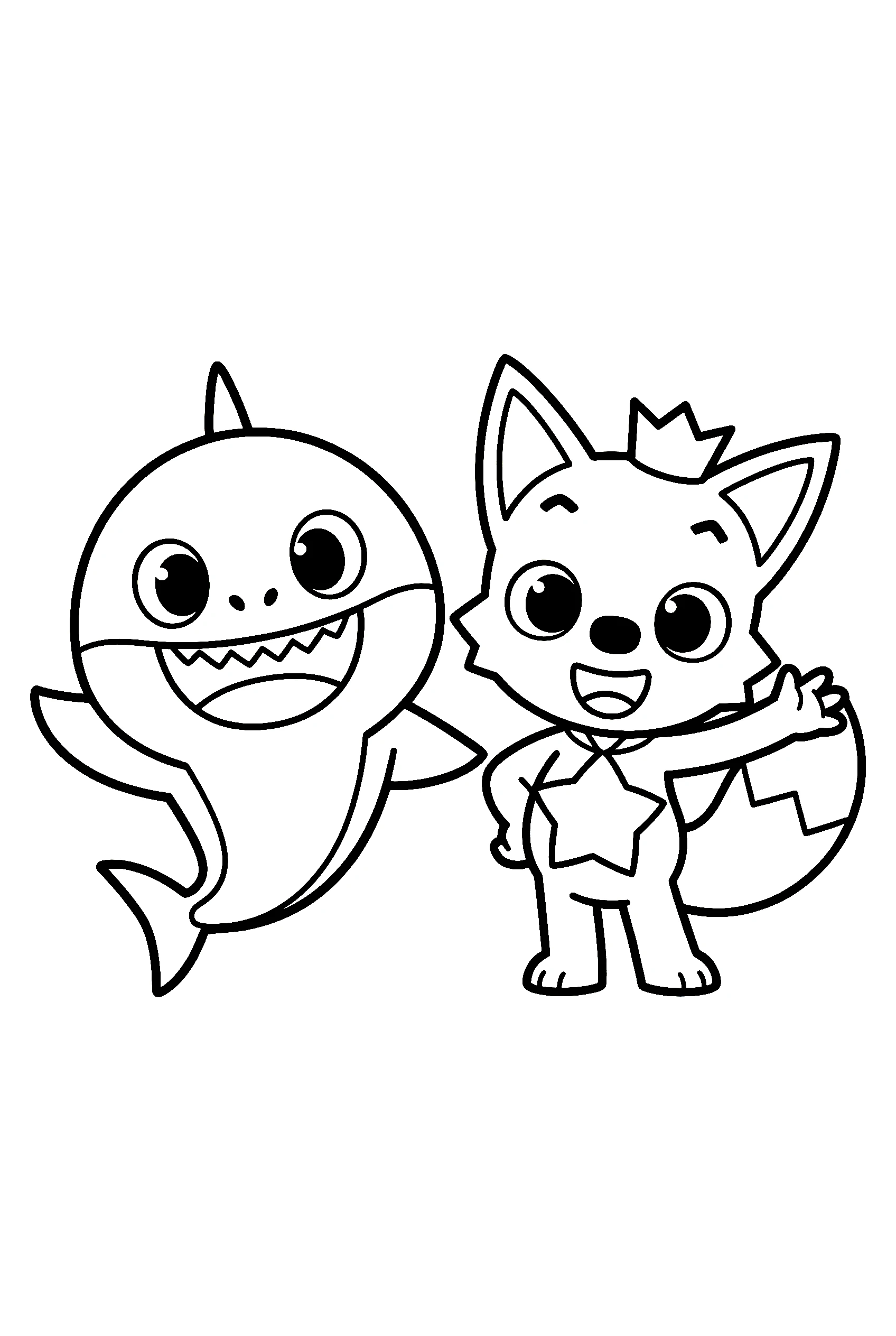 pinkfong baby shark coloring pages