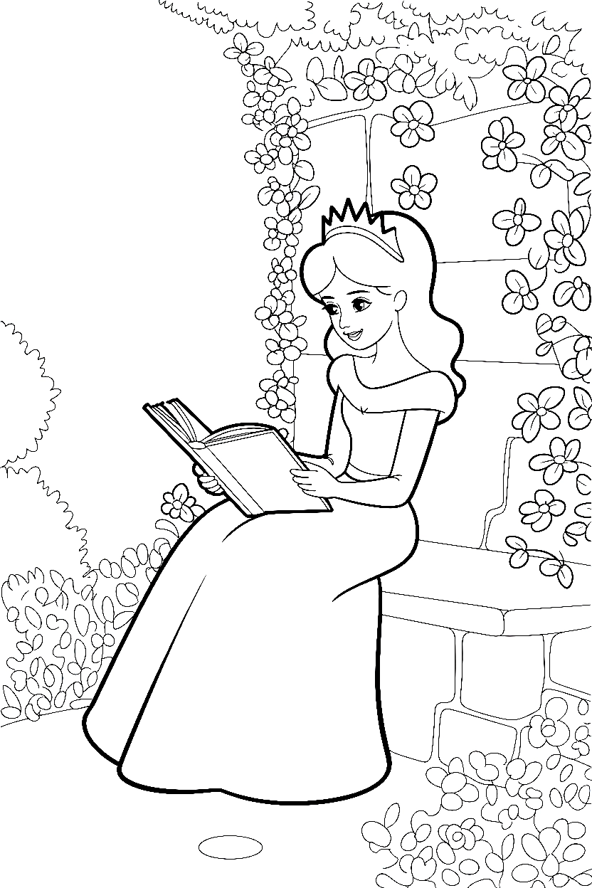 princess garden reading printable sheet