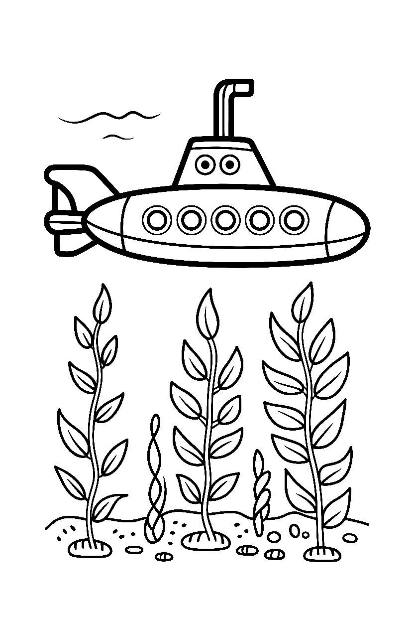 pulling forward kelp forest printable sheet