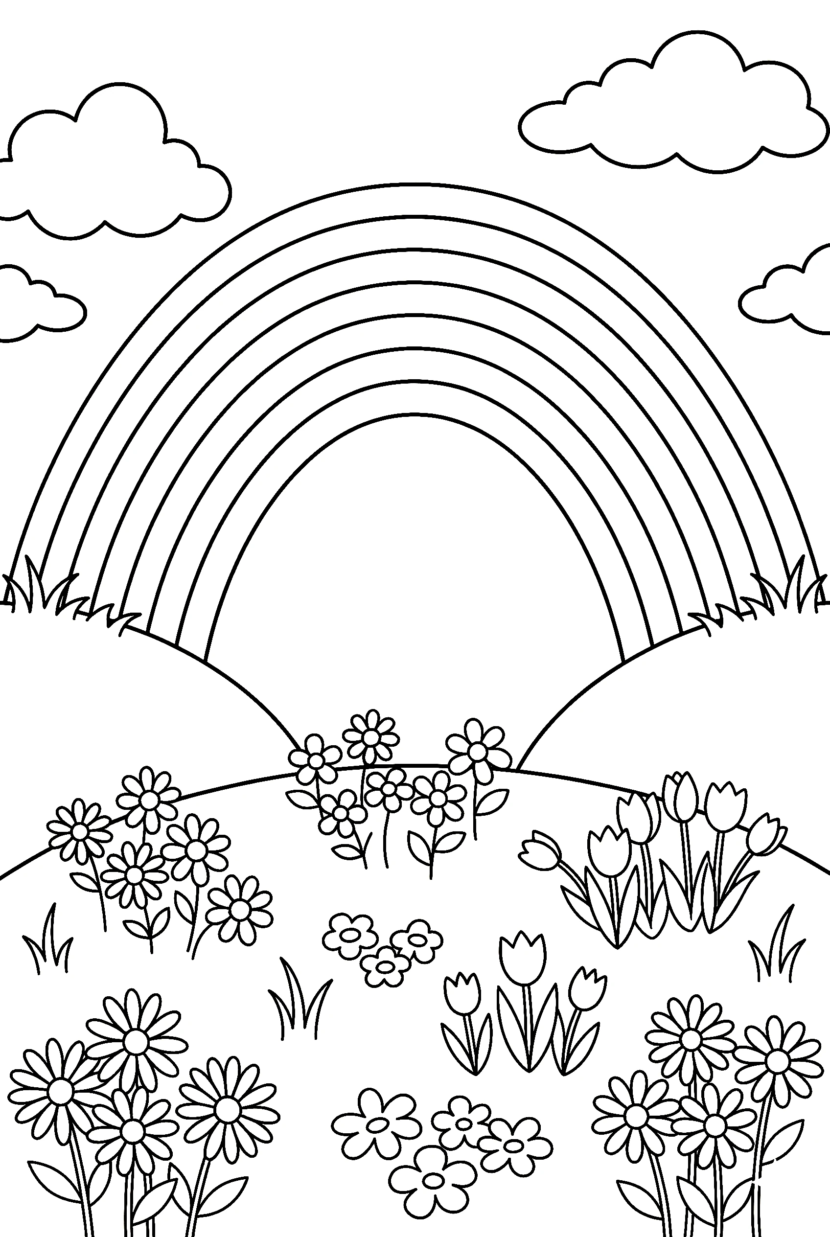 Rainbow Coloring Pages