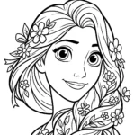 Rapunzel Coloring Pages