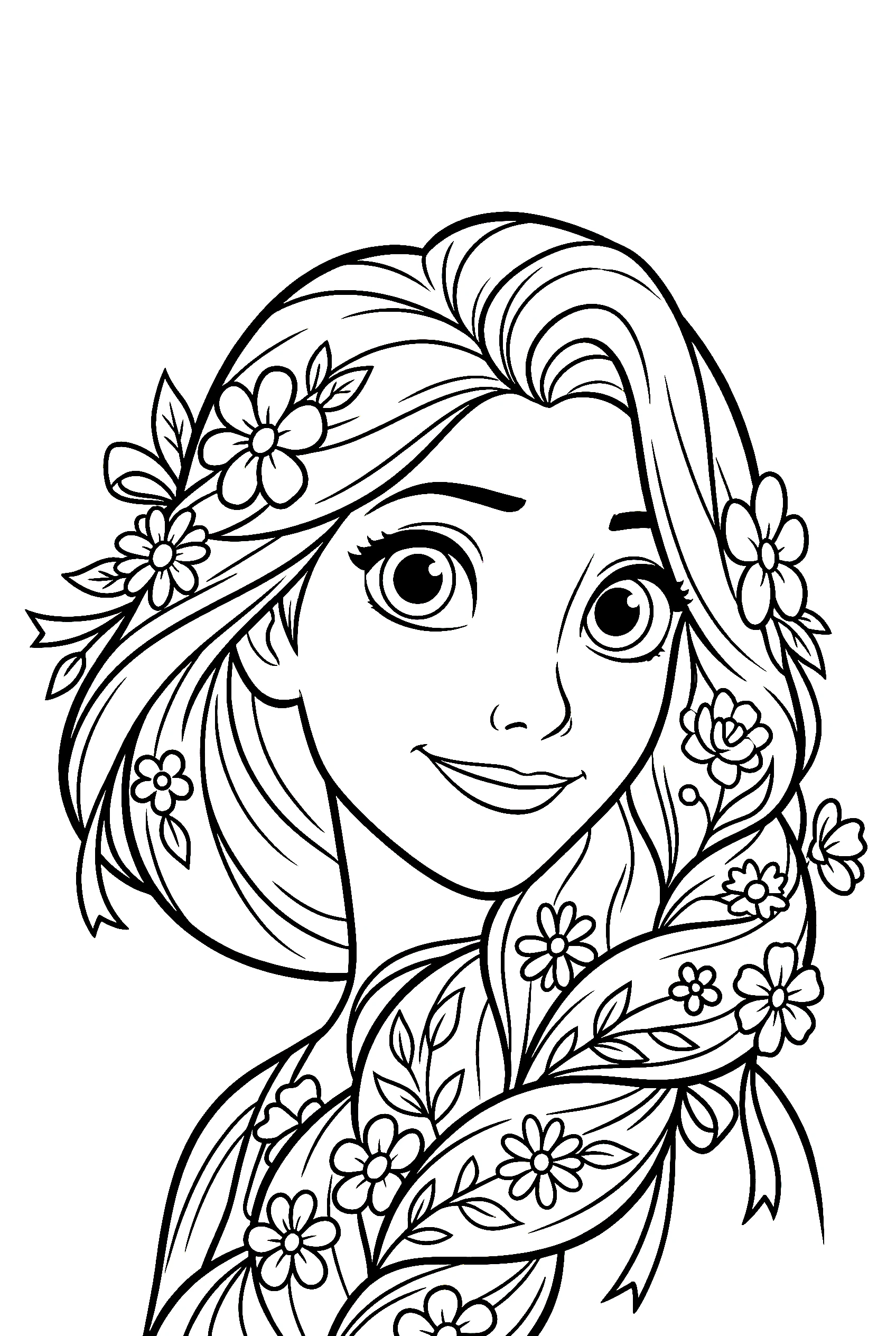 Rapunzel Coloring Pages