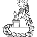 rapunzel-single-braid-drawing