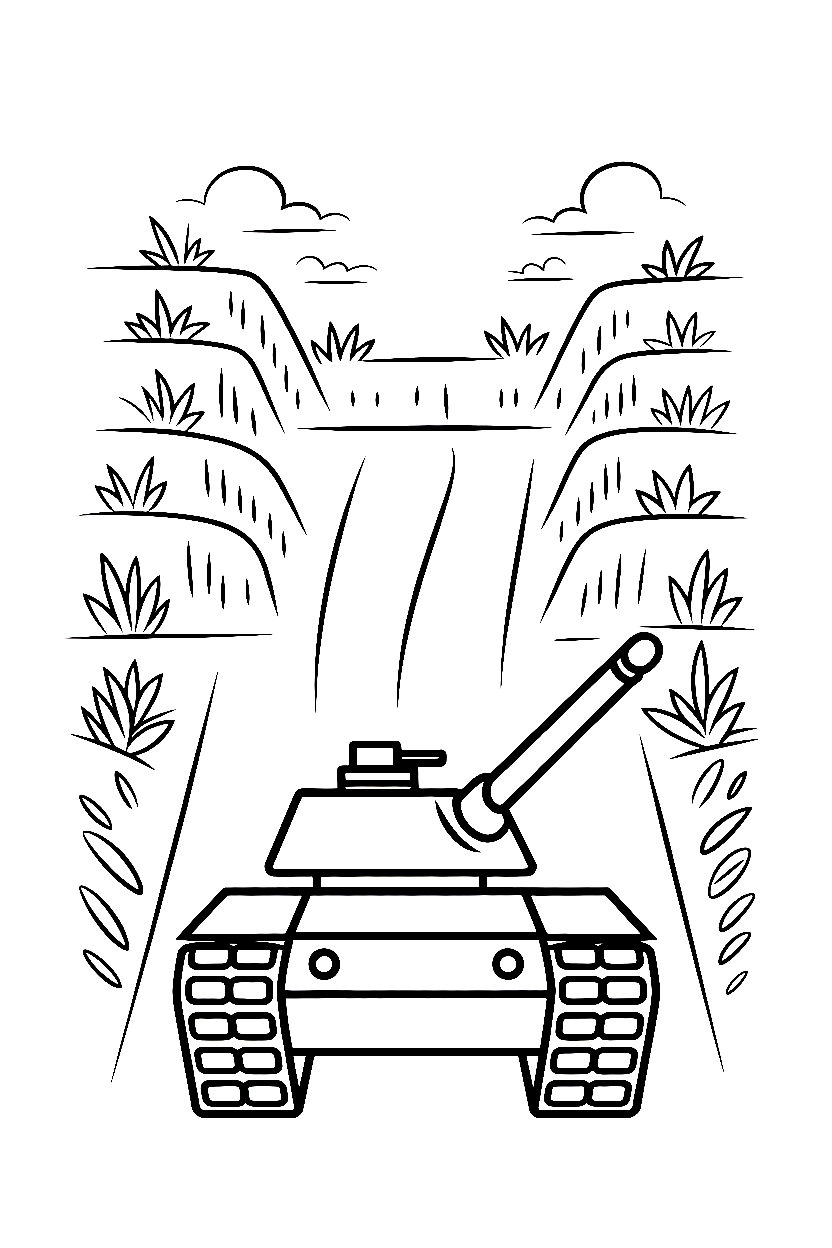 reaching forward tank path printable sheet