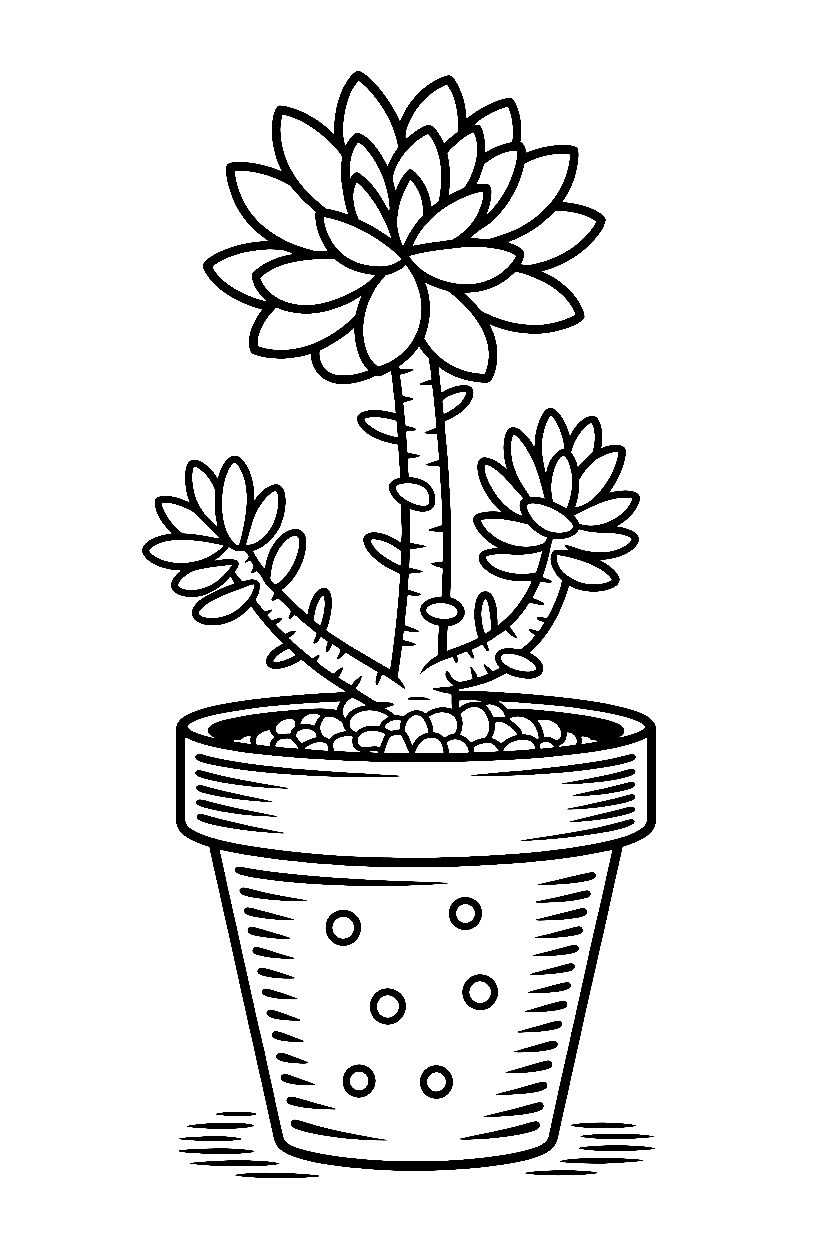 reaching succulent pot drainage coloring pages reaching succulent pot drainage coloring pages
