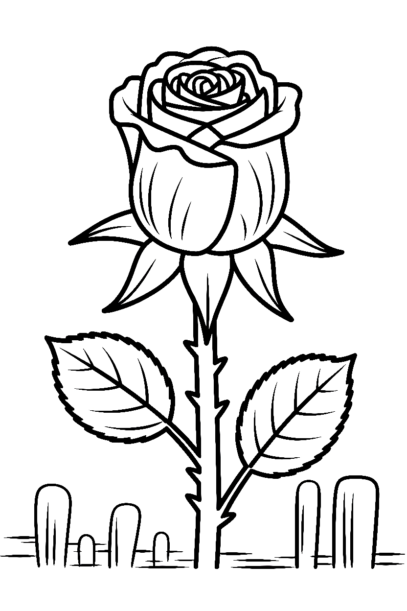 rose bud opening coloring pages rose bud opening coloring pages
