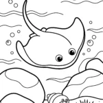 Stingray Coloring Pages