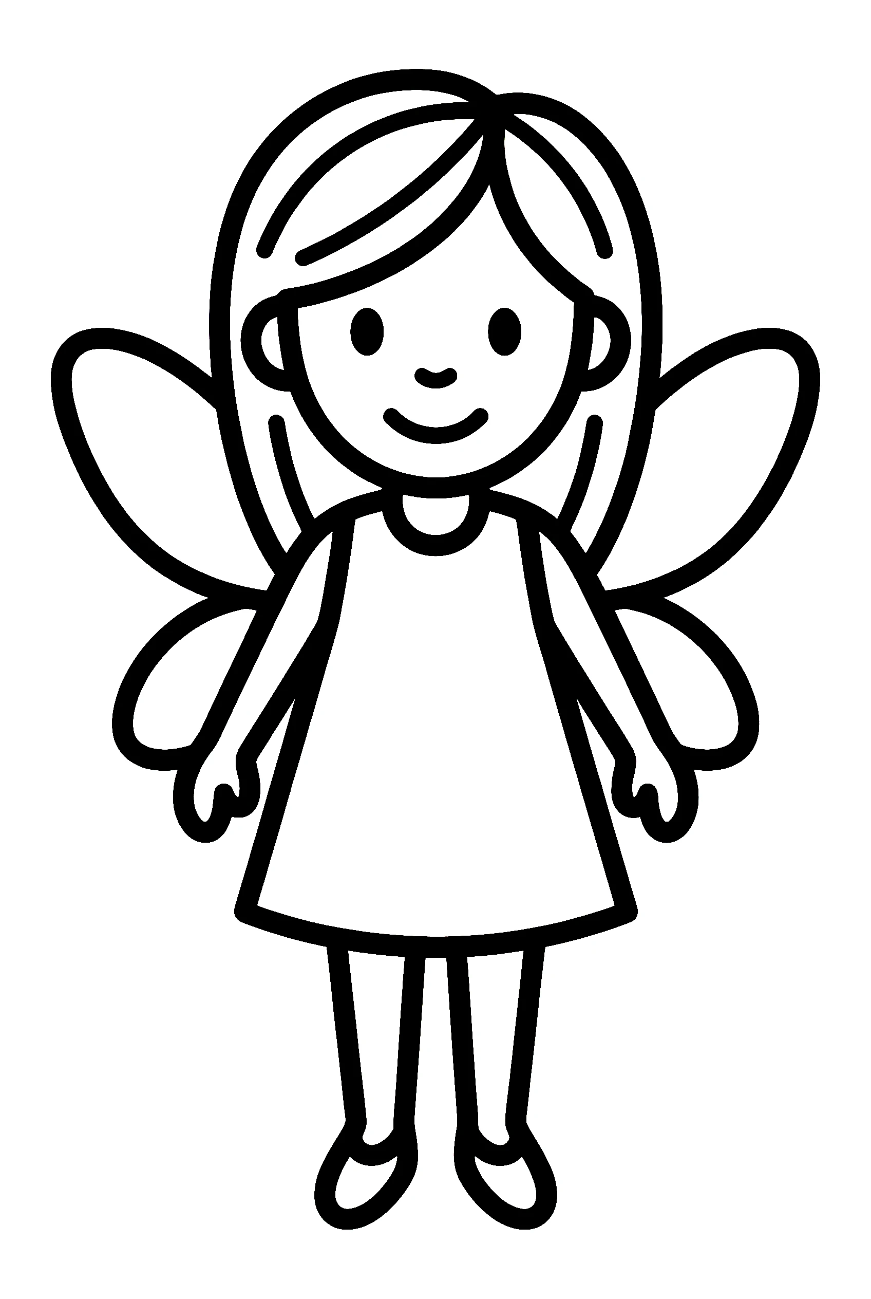 simple outline fairy coloring pages simple outline fairy coloring pages