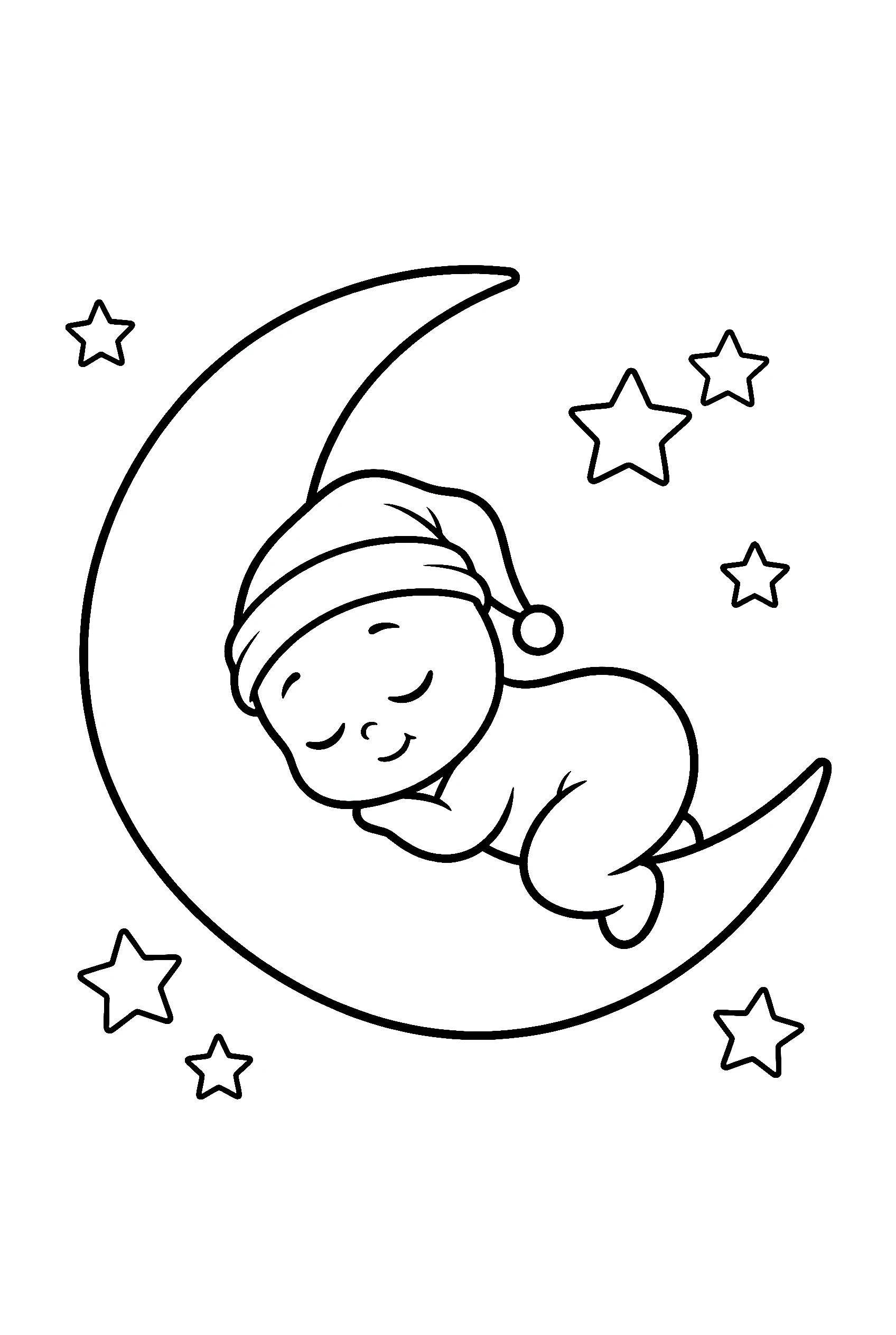 sleeping baby ghost coloring pages