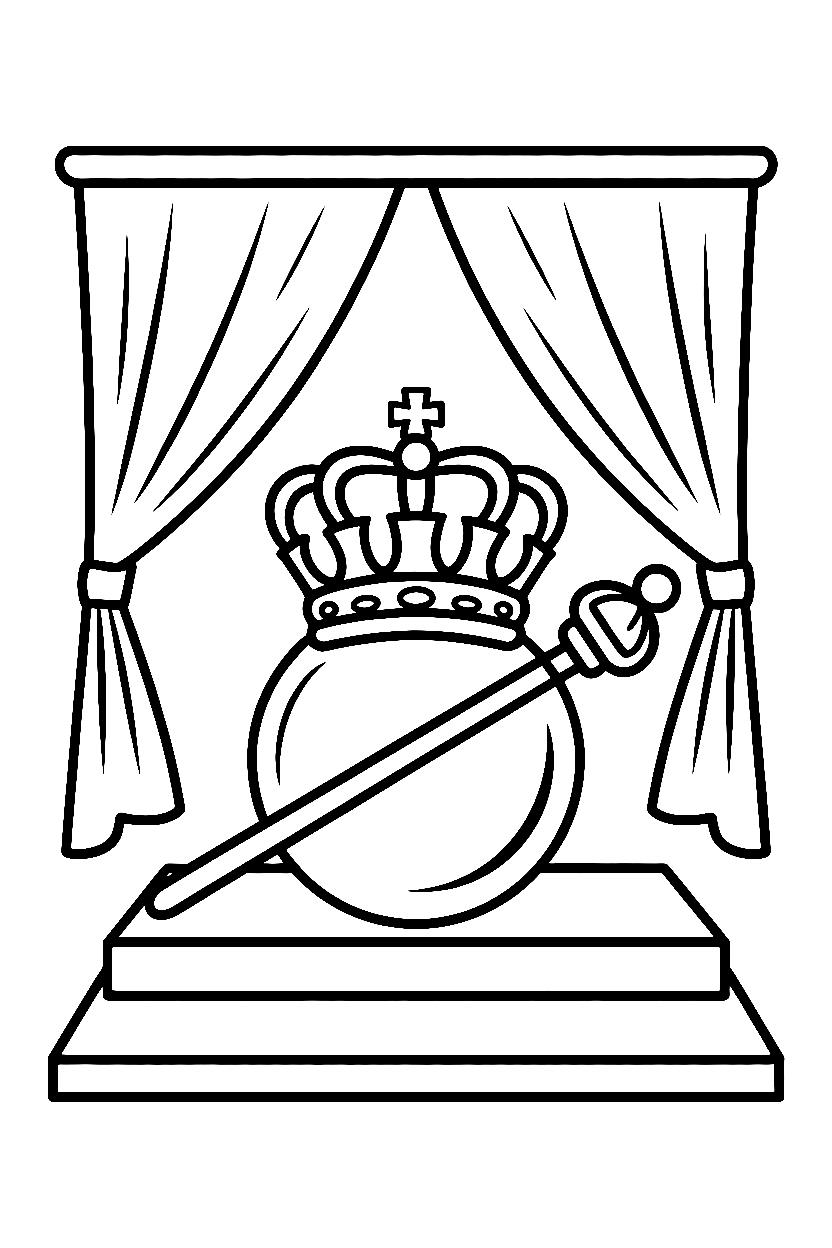 stacked crown scepter platform drawing stacked crown scepter platform drawing