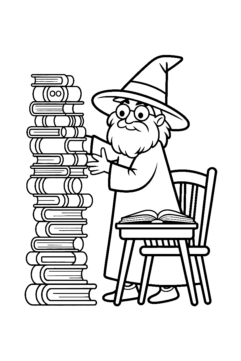 stacking books wizard desk printable sheet stacking books wizard desk printable sheet