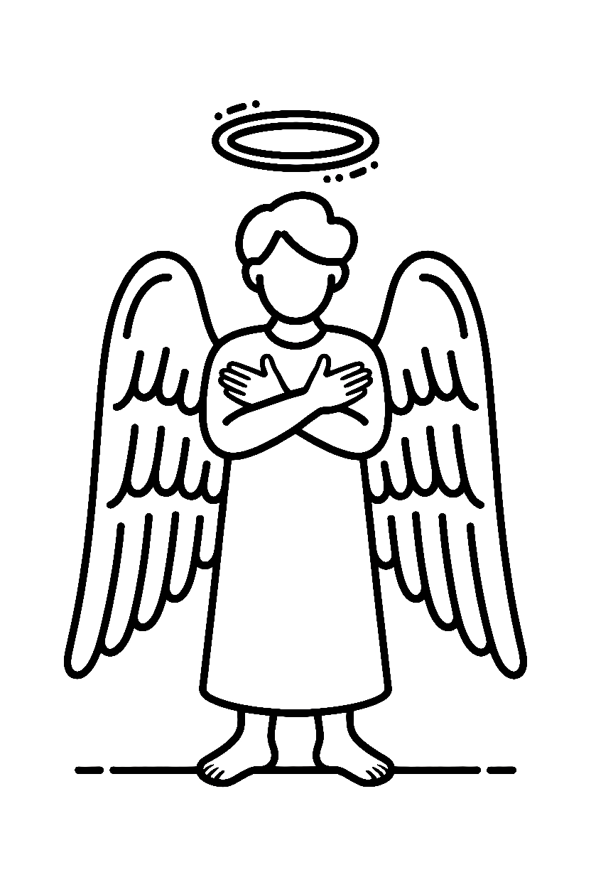 standing crossed arms drawing