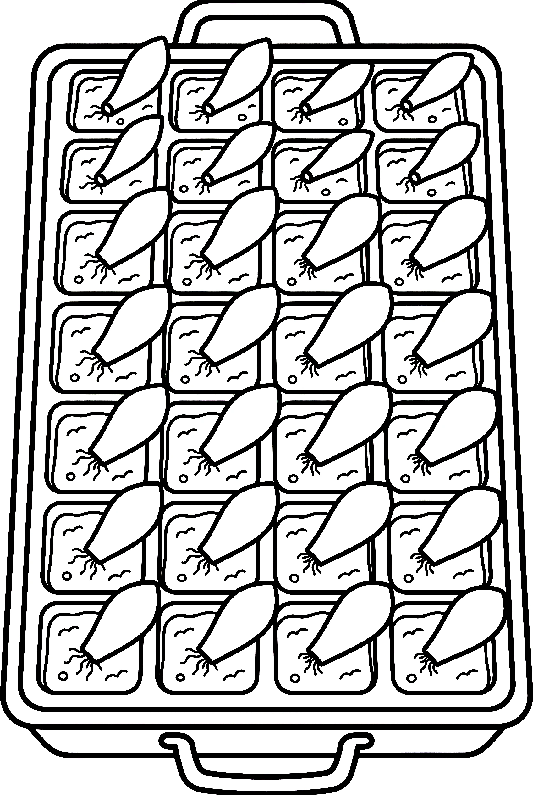 succulent propagation tray coloring pages