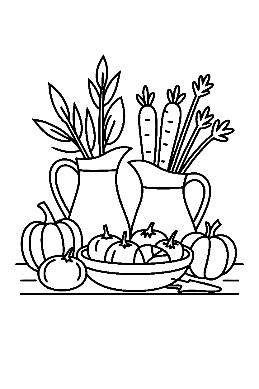 thanksgiving arrangement bowls printable sheet