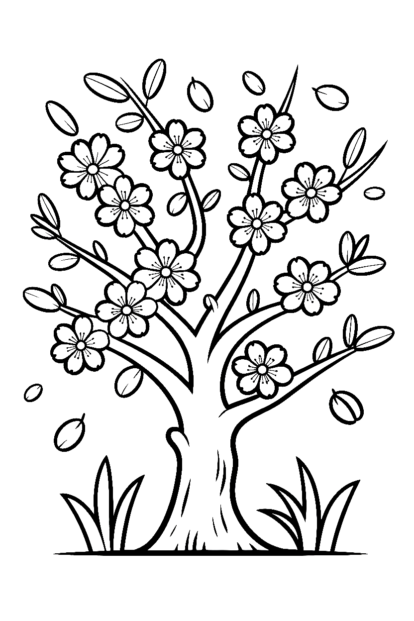 Tree Coloring Pages