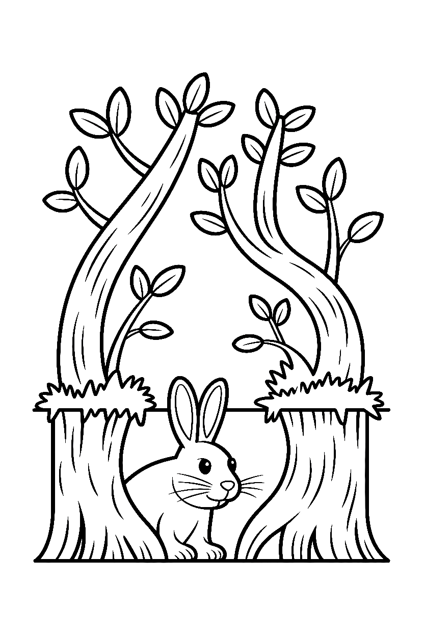twisted roots burrow coloring pages