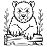 werewolf-paw-fallen-log-claws-coloring-pages