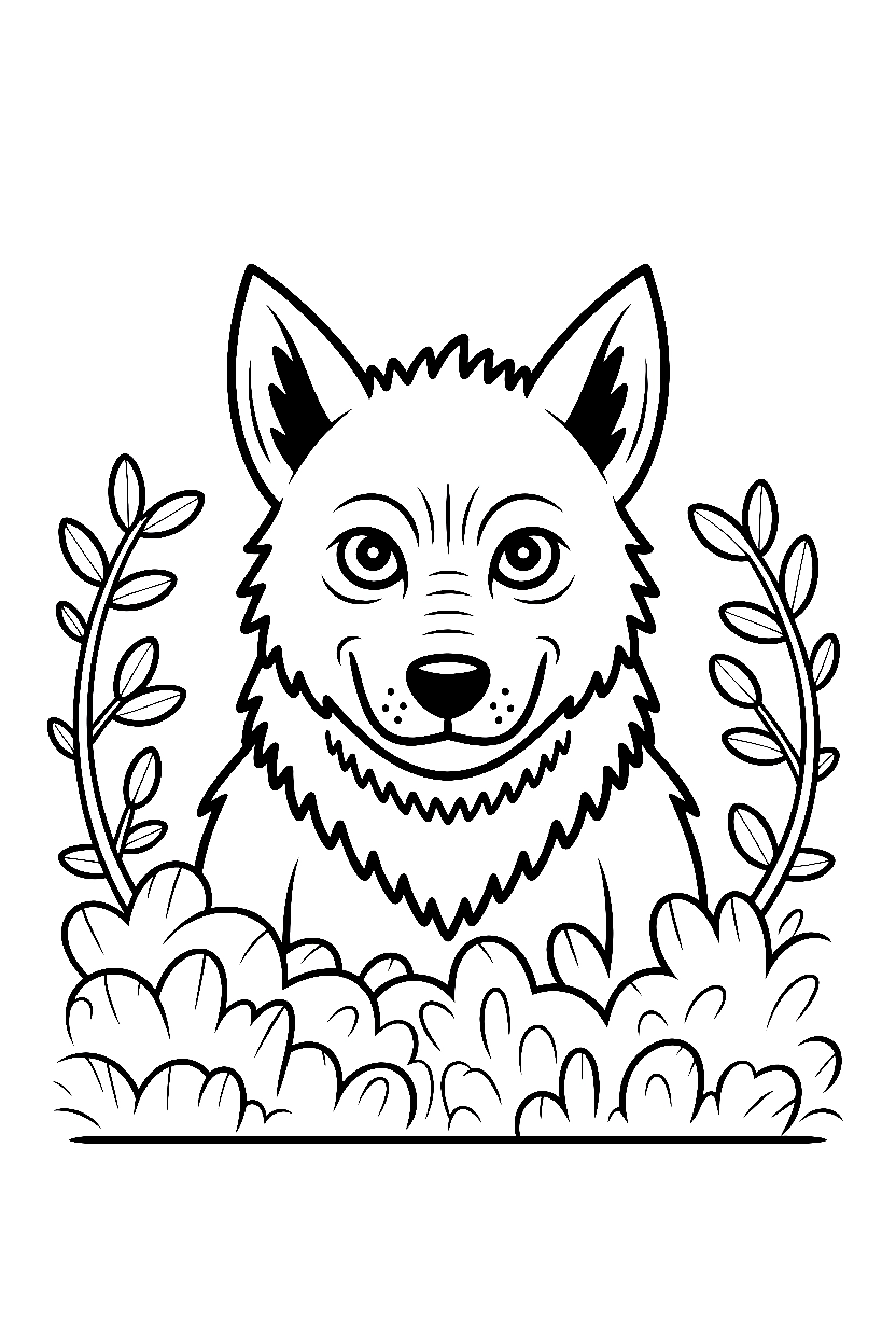 werewolf peering bushes branches drawing werewolf peering bushes branches drawing