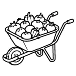 wheelbarrow-harvested-vegetables-drawing