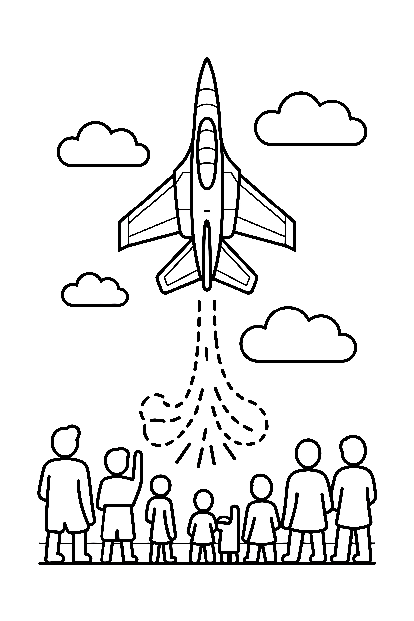 Jet Coloring Pages