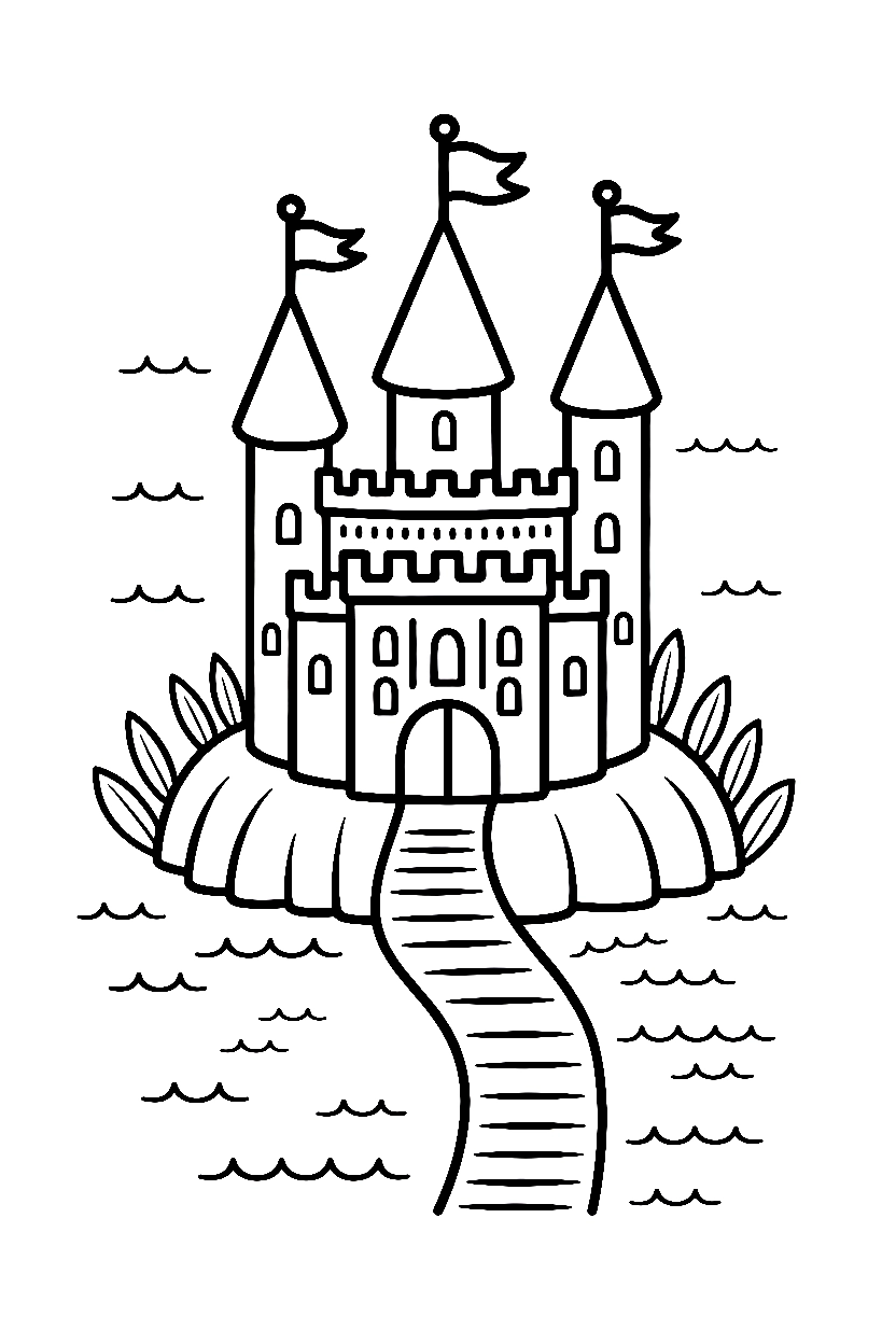 Castle Coloring Pages