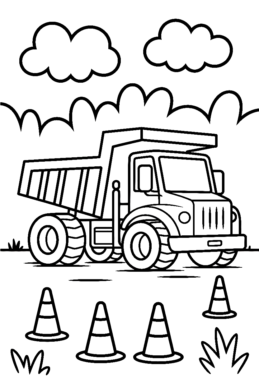 Dump Truck Coloring Pages