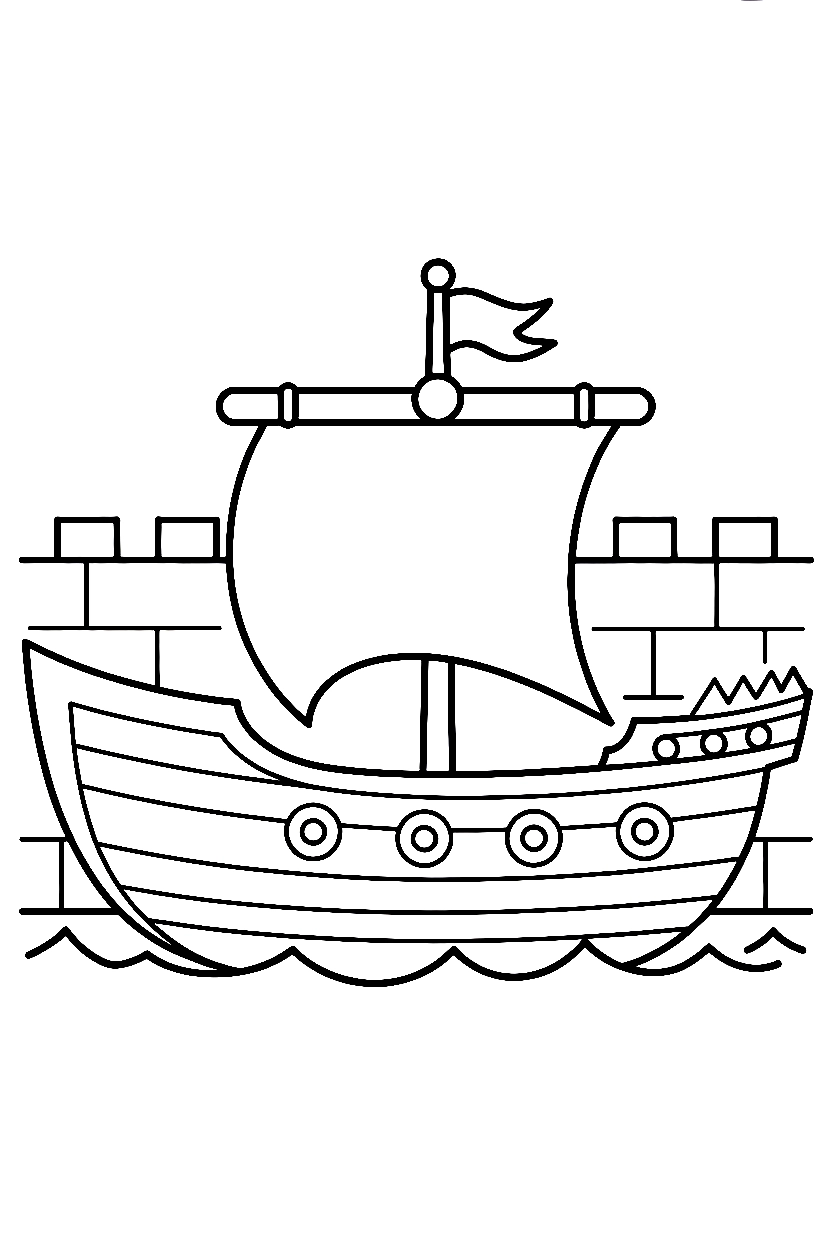 Ship Coloring Pages