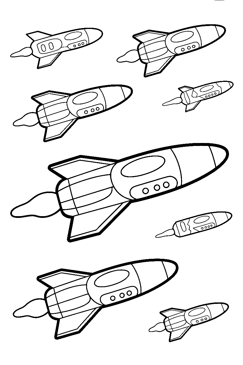 Spaceship Coloring Pages