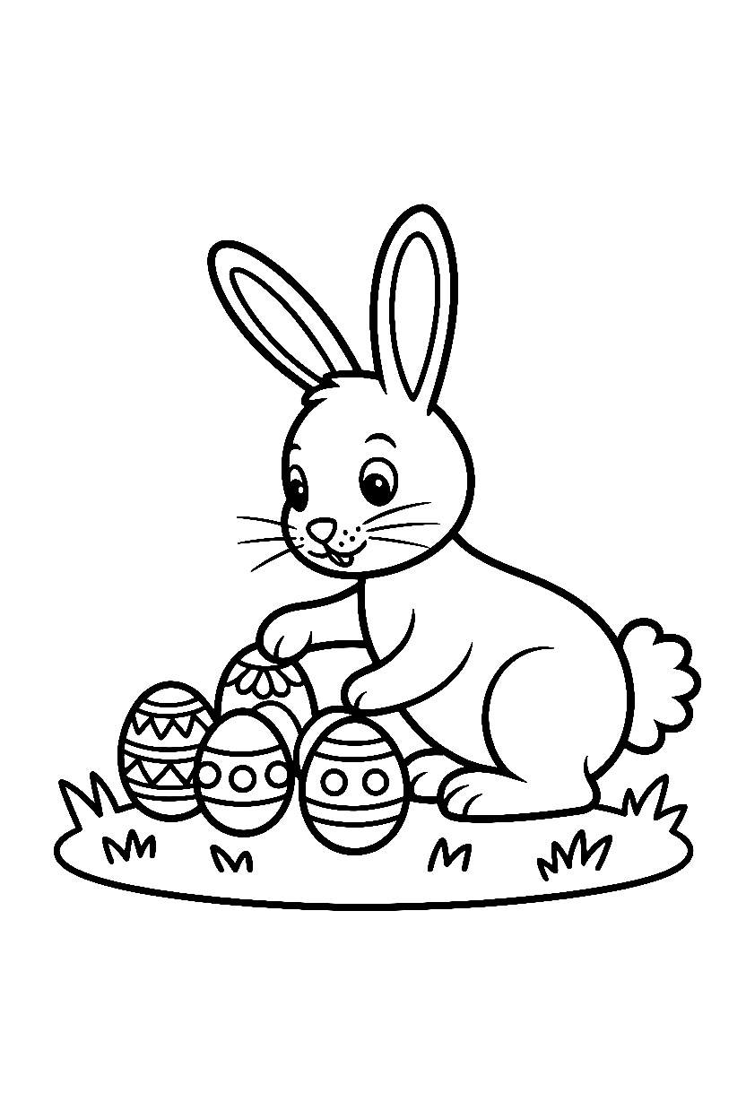 Easter Bunny Coloring Pages