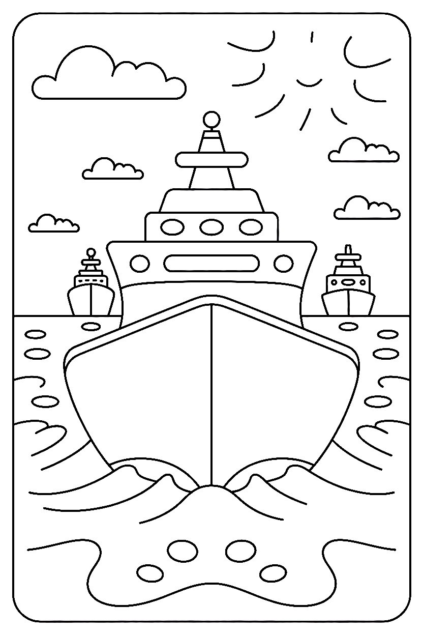 arranging ship fleet formation printable sheet