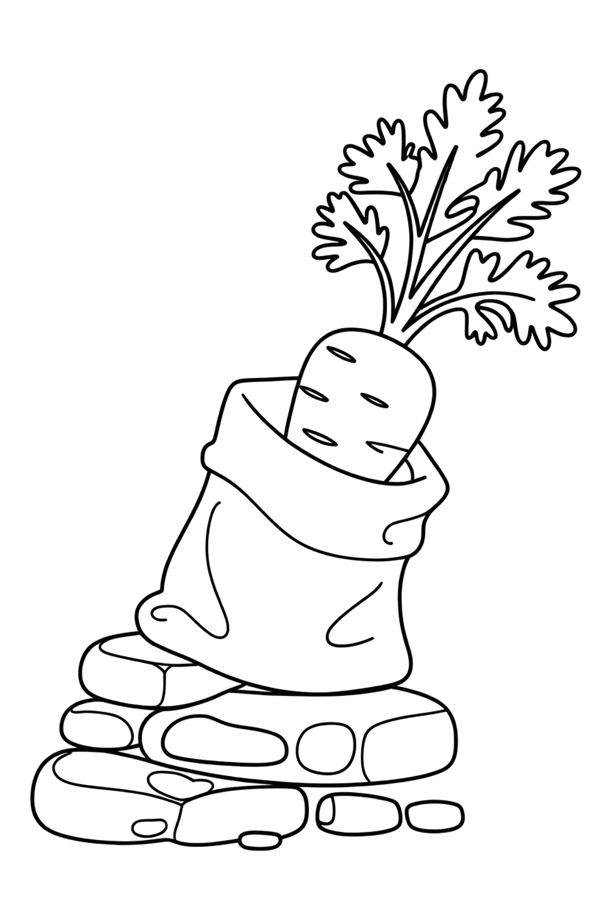 canvas bag carrot coloring sheets