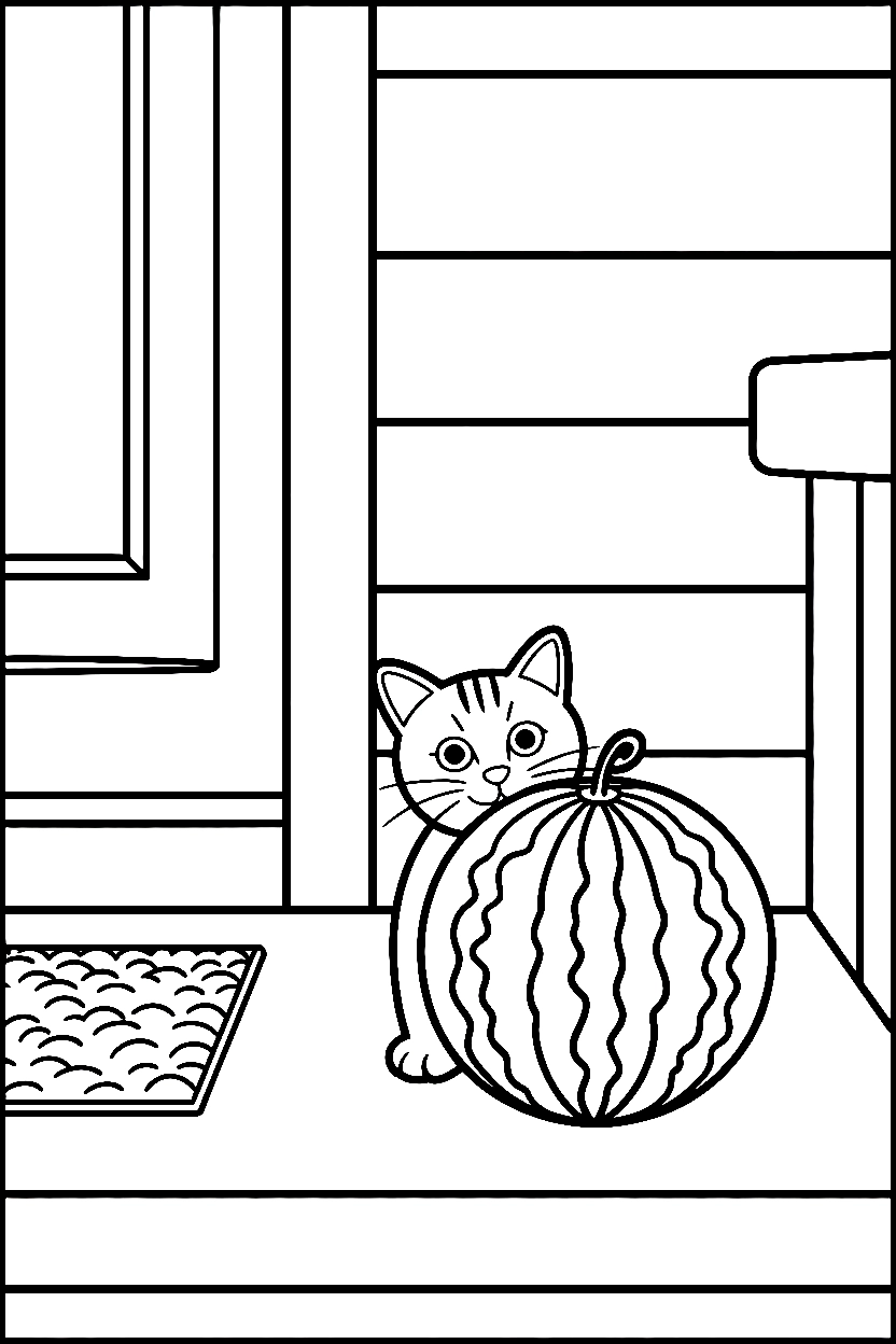 Watermelon Coloring Pages