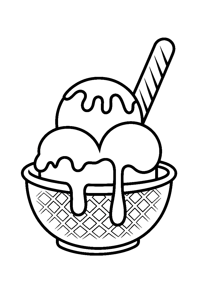 climbing above rim ice cream drawing