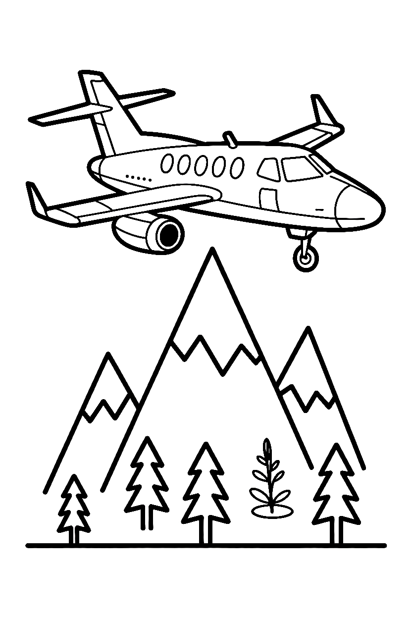 climbing steep angle jet drawing
