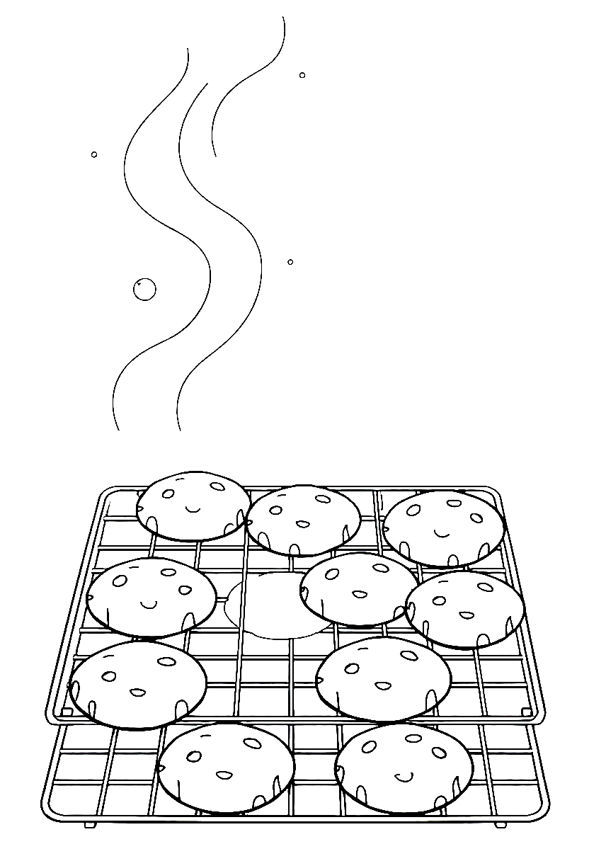 cookies cooling rack steam printable sheet