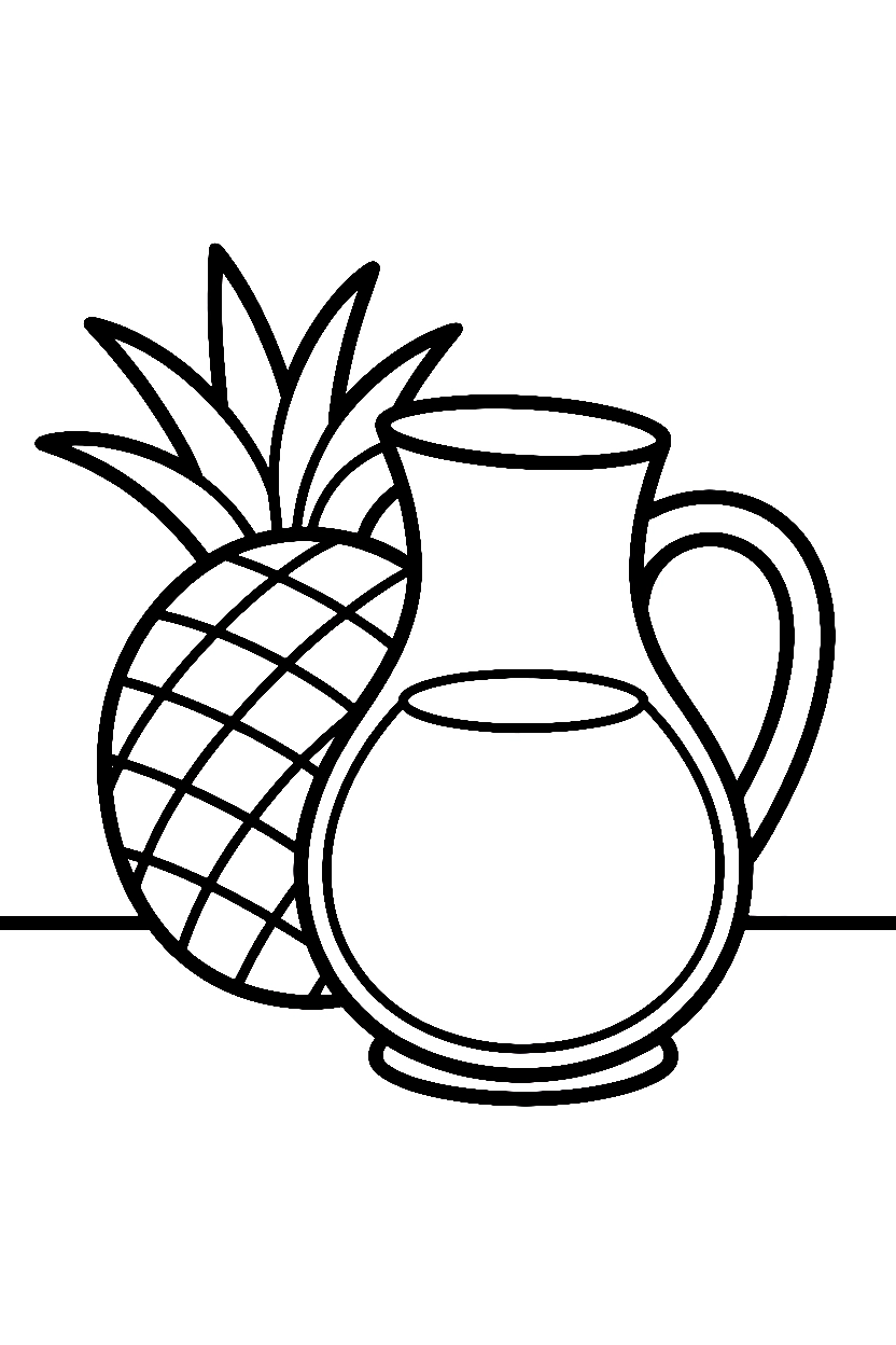 Pineapple Coloring Pages