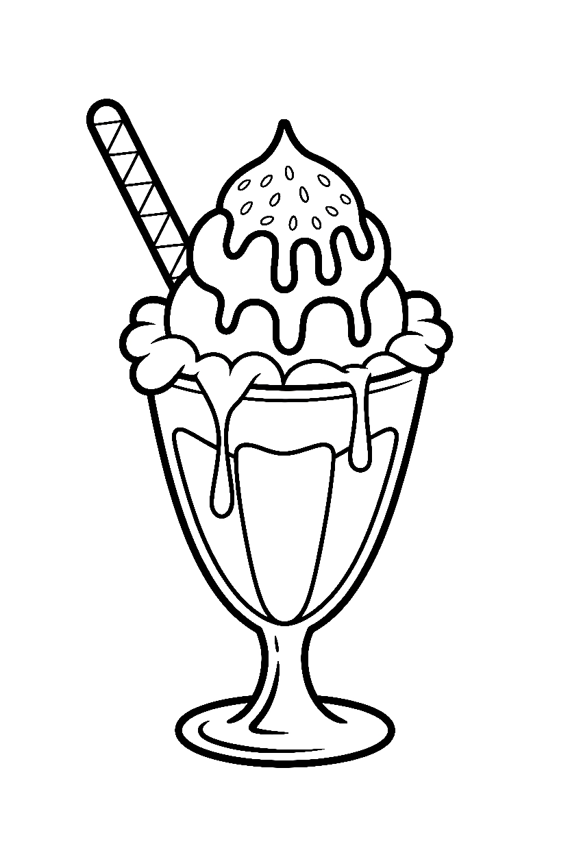 Ice Cream Coloring Pages