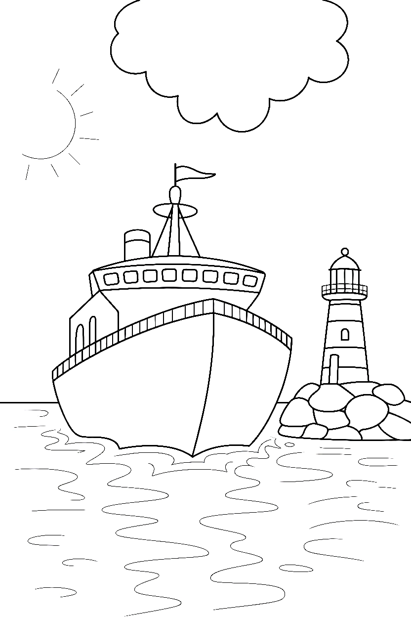 holding position ship harbor drawing