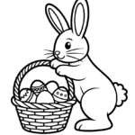 leaning-over-basket-easter-bunny-printable-sheet
