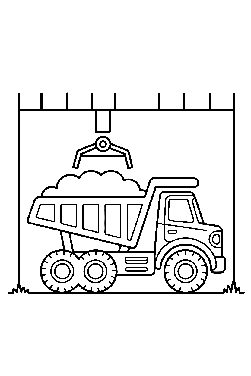 loading bay position coloring pages