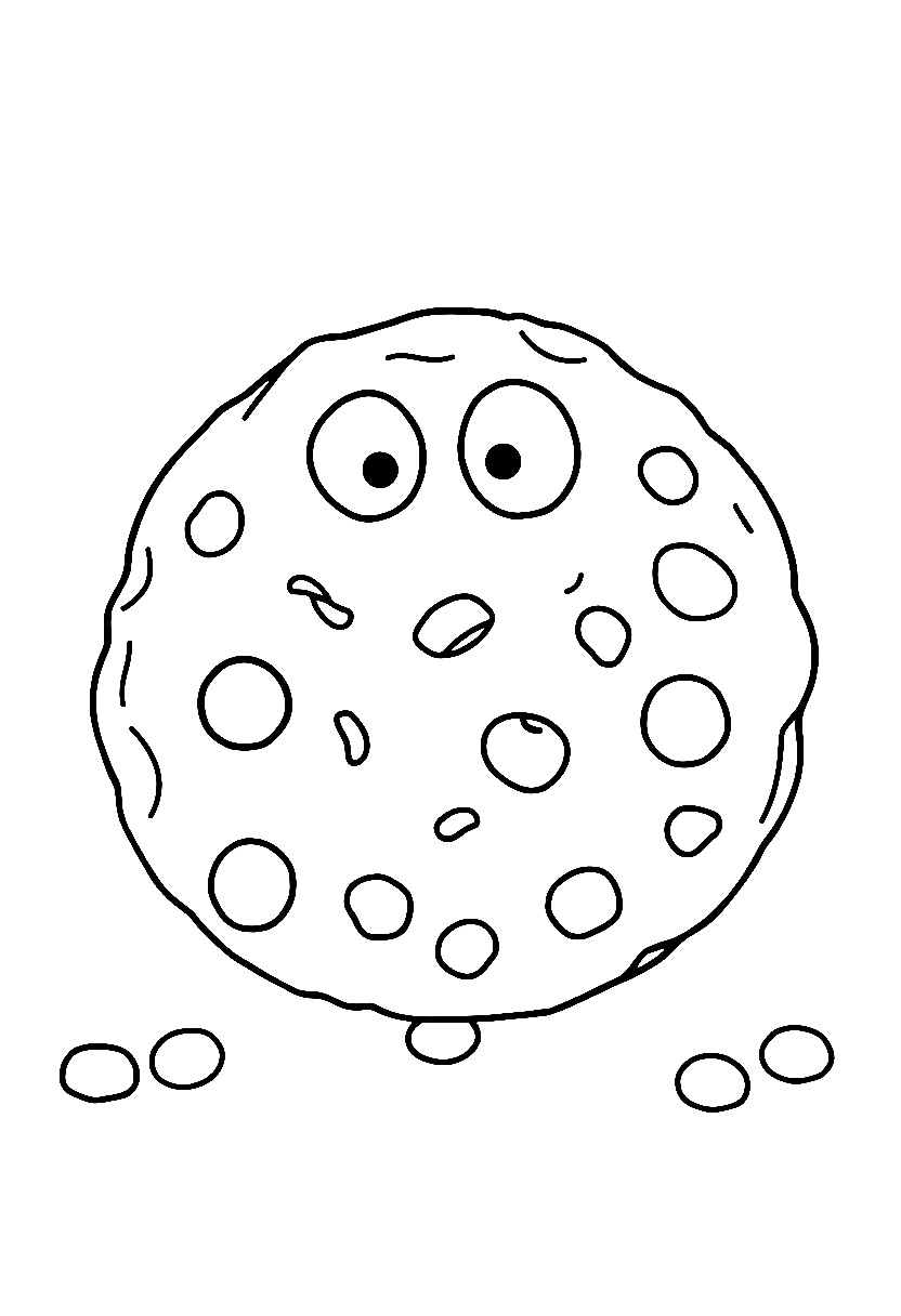 monster cookie mixed candies printable sheet