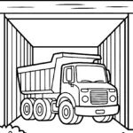 peeking-behind-bunker-dump-truck-drawing