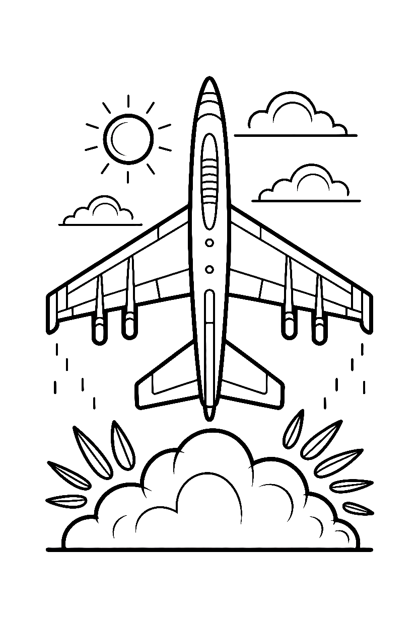 reaching upward jet climb printable sheet