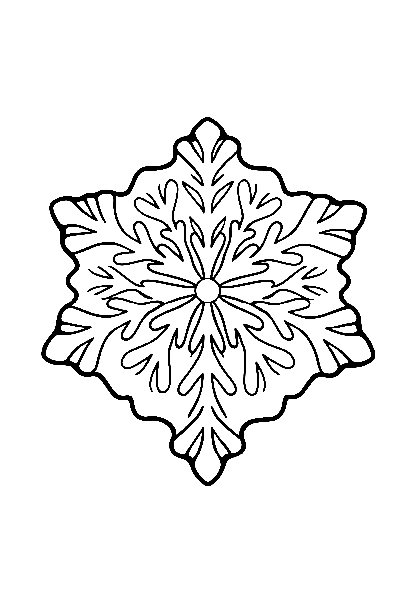 snowflake cookie icing patterns coloring pages