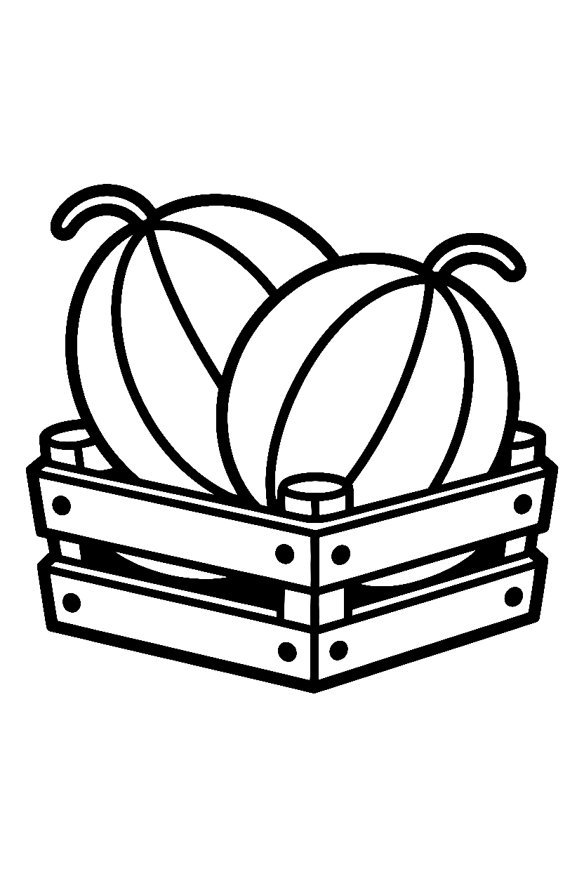 stacking crate watermelon printable sheet